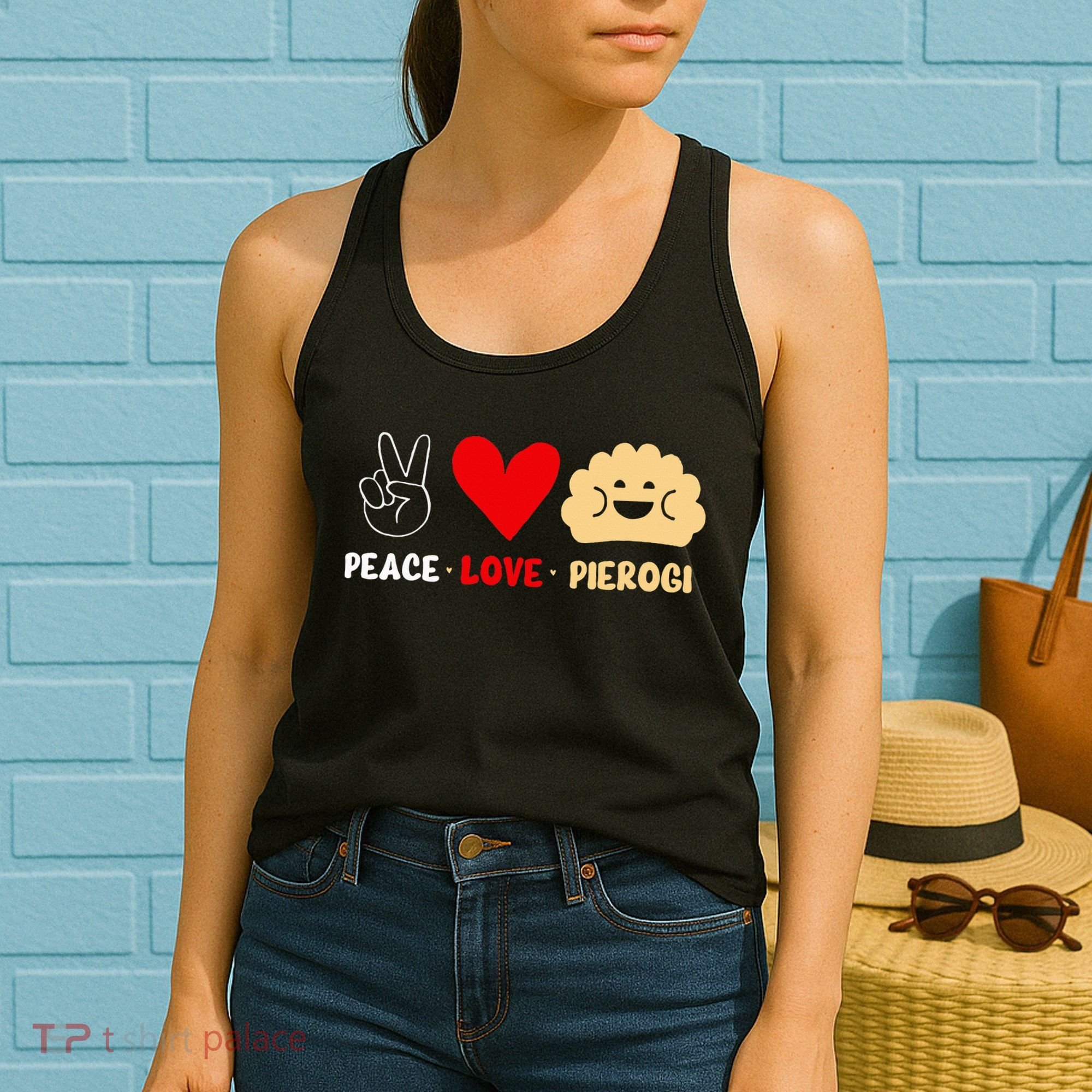 Peace Love Pierogi Women's Tank Top