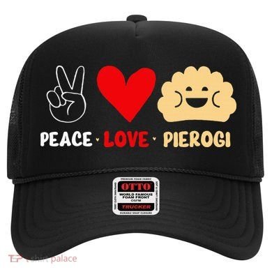 Peace Love Pierogi Hat