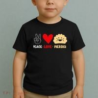 Peace Love Pierogi Toddler T-Shirt thumb 2