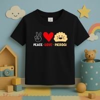 Peace Love Pierogi Toddler T-Shirt thumb 3