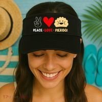 Peace Love Pierogi Visor thumb 2