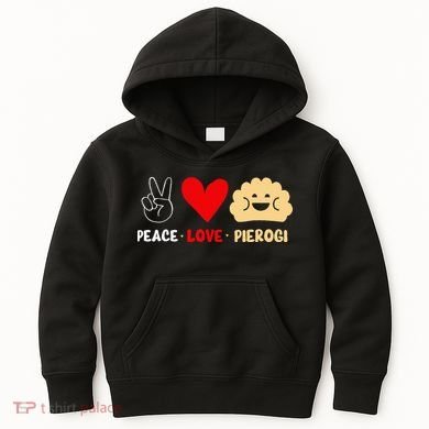 Peace Love Pierogi Kids Hoodie