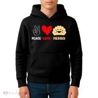 Peace Love Pierogi Kids Hoodie thumb 4