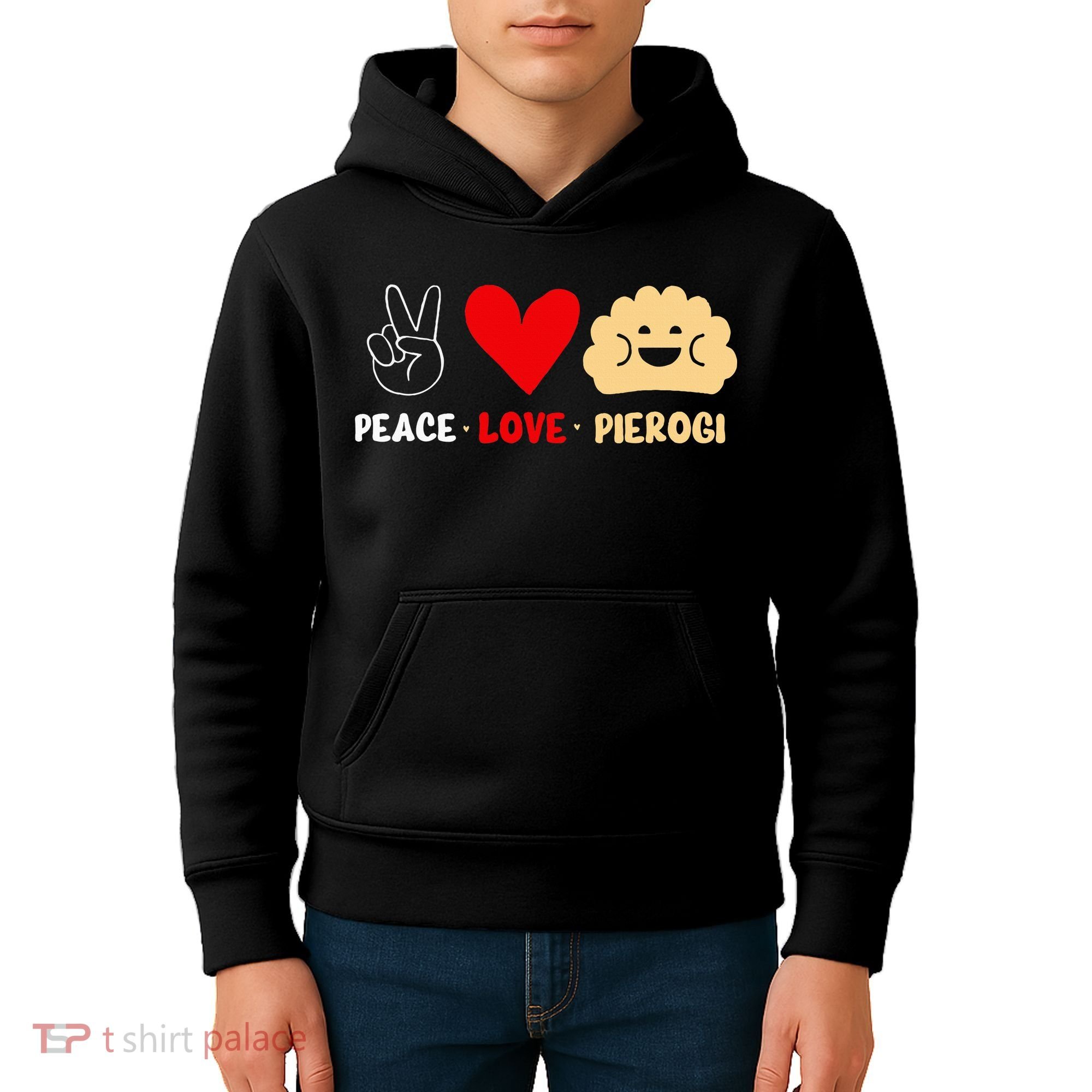 Peace Love Pierogi Kids Hoodie