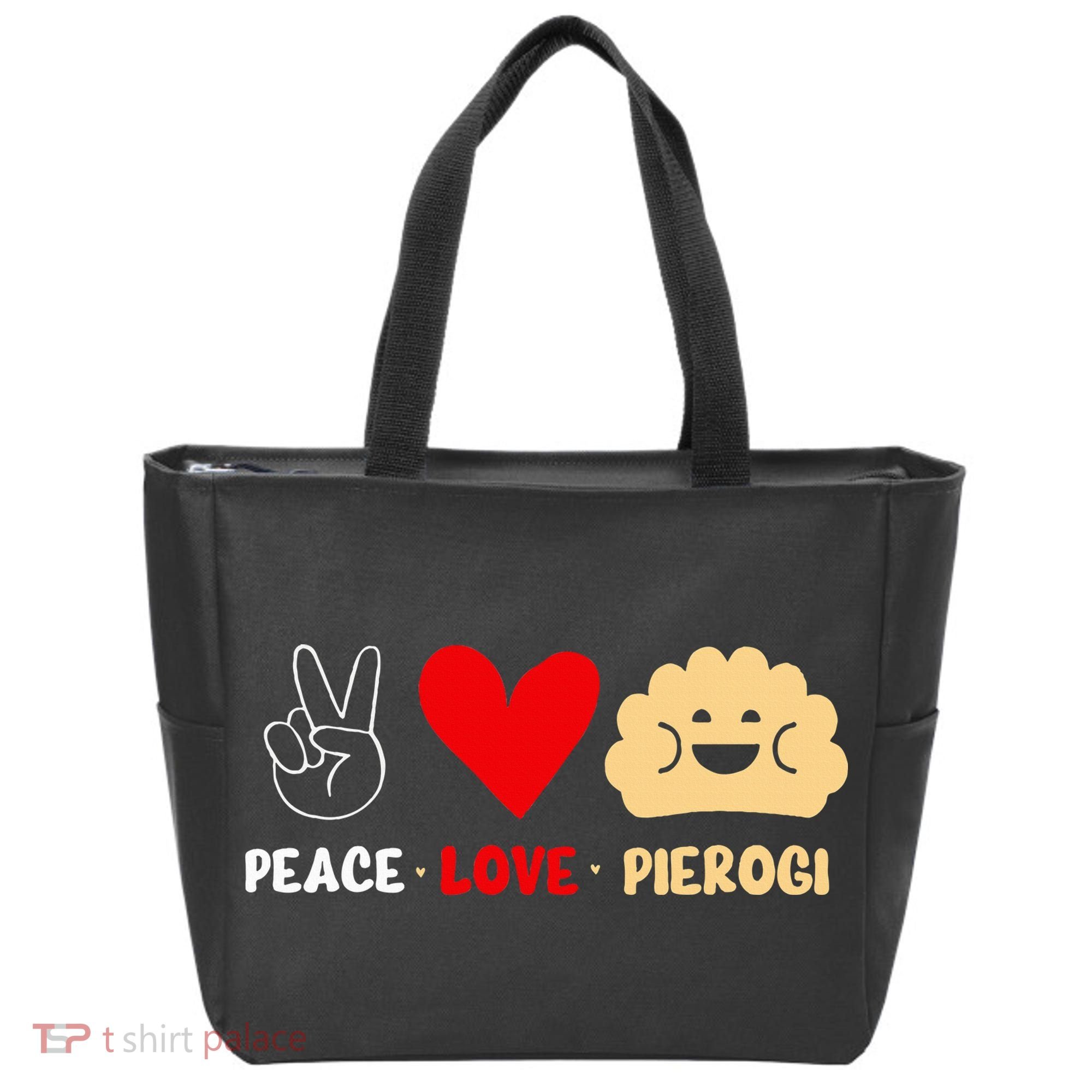 Peace Love Pierogi Tote Bag