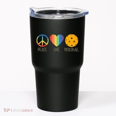 Peace Love Pickleball Tumbler
