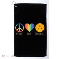 Peace Love Pickleball Golf Towel thumb 0