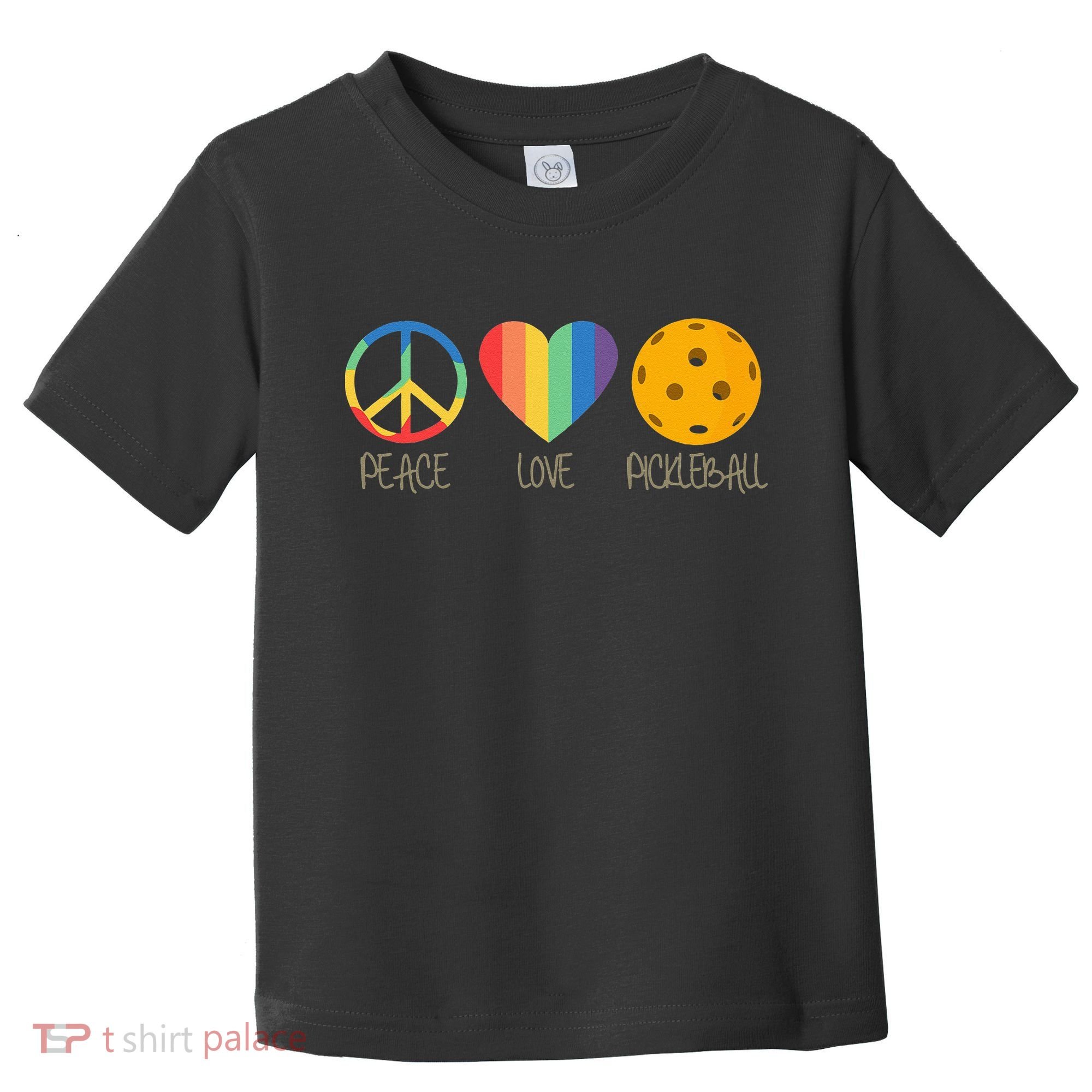 Peace Love Pickleball Toddler T-Shirt
