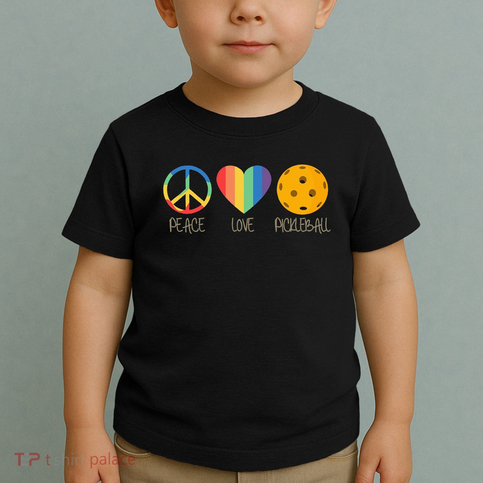 Peace Love Pickleball Toddler T-Shirt