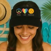 Peace Love Pickleball Visor thumb 2