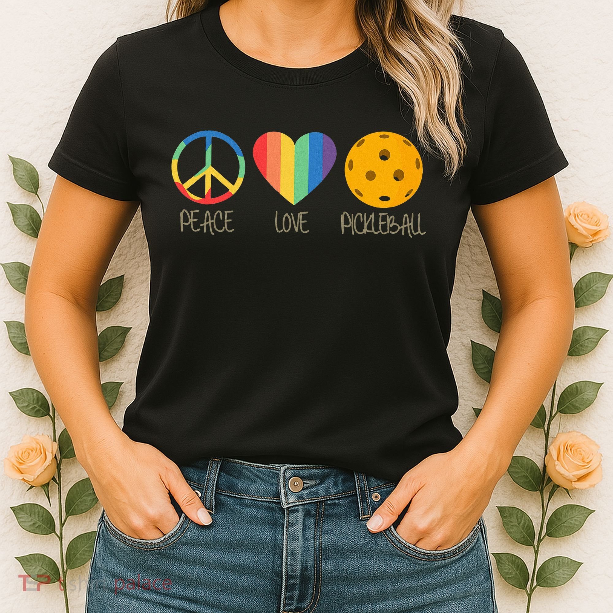 Peace Love Pickleball Women's T-Shirt