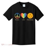 Peace Love Pickleball Kids T-Shirt thumb 0