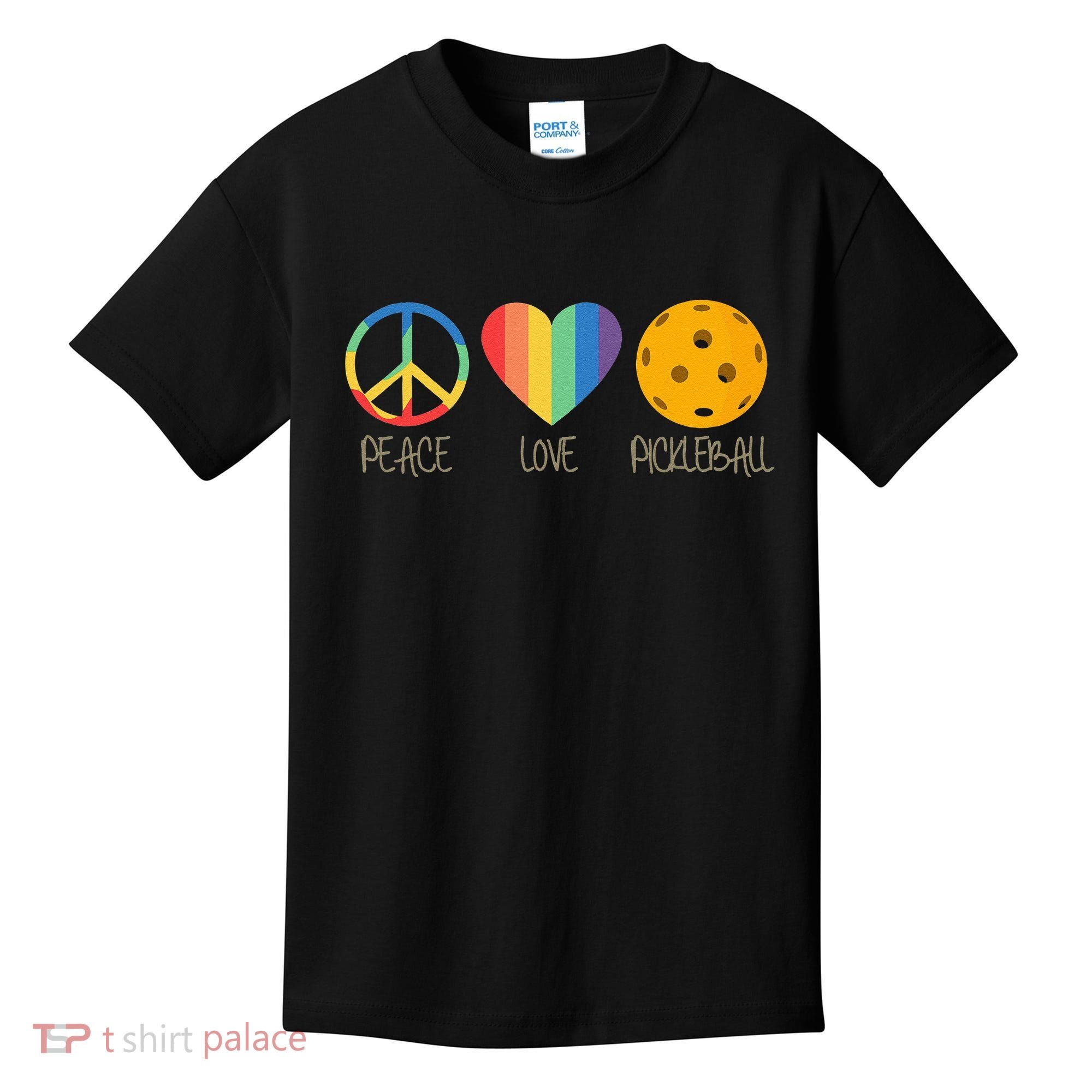 Peace Love Pickleball Kids T-Shirt