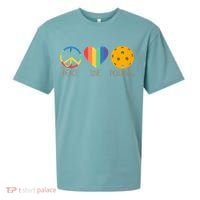 Peace Love Pickleball Sueded Cloud Jersey T-Shirt thumb 0