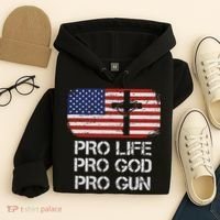 Pro Life Pro God Pro Gun Conservative Hoodie thumb 4