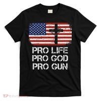 Pro Life Pro God Pro Gun Conservative T-Shirt thumb 0