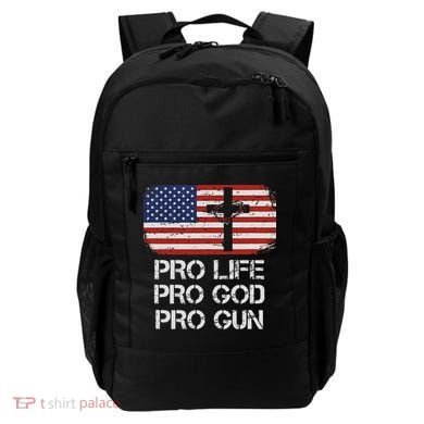 Pro Life Pro God Pro Gun Conservative Backpack