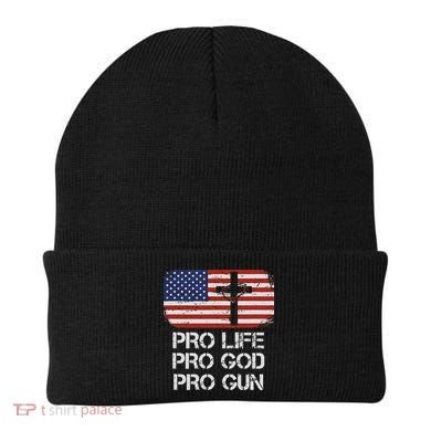 Pro Life Pro God Pro Gun Conservative Beanie