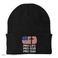 Pro Life Pro God Pro Gun Conservative Beanie thumb 0