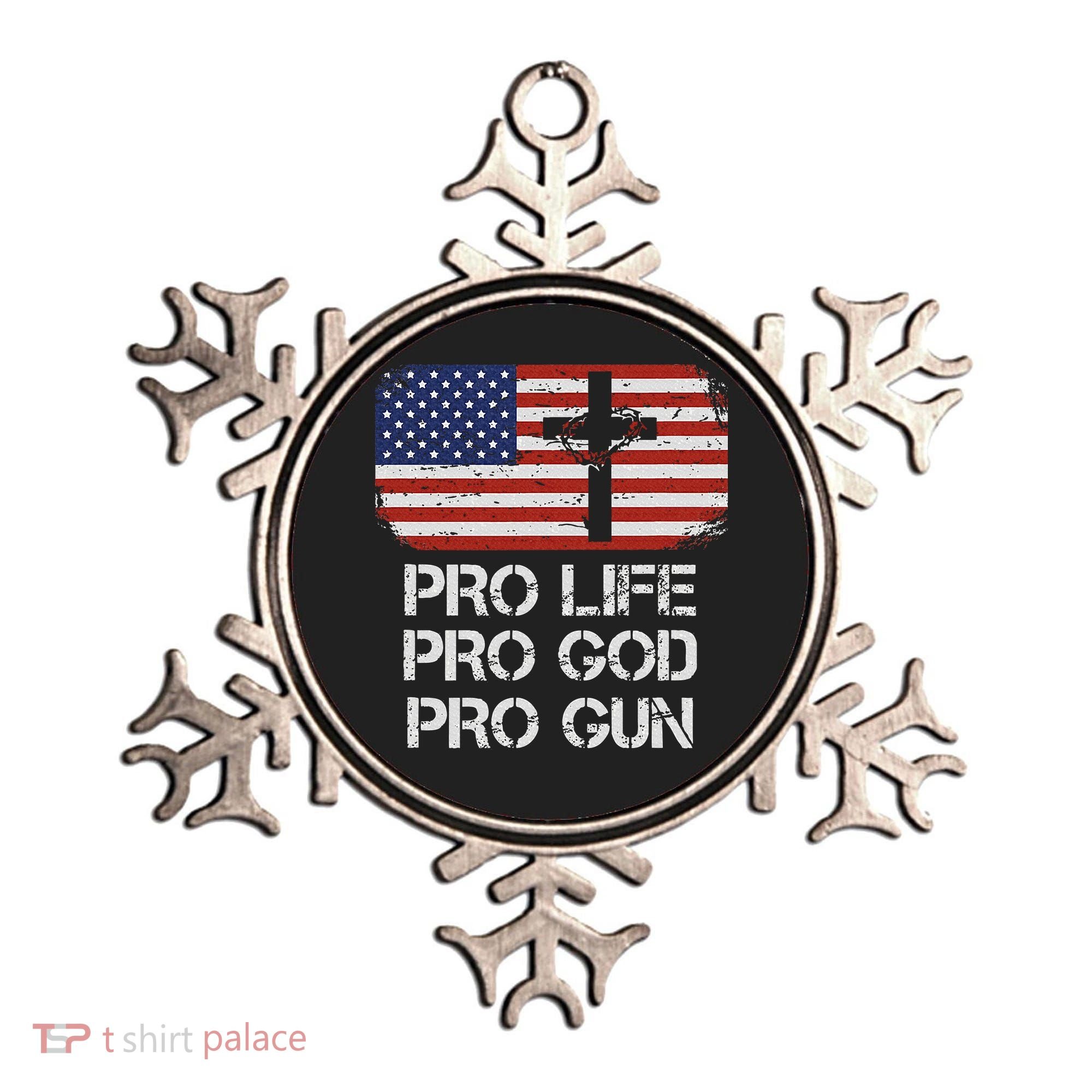 Pro Life Pro God Pro Gun Conservative Ornament