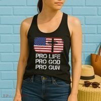 Pro Life Pro God Pro Gun Conservative Women's Tank Top thumb 2