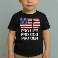 Pro Life Pro God Pro Gun Conservative Toddler T-Shirt thumb 2