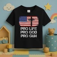 Pro Life Pro God Pro Gun Conservative Toddler T-Shirt thumb 3