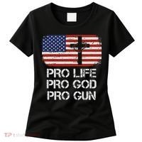 Pro Life Pro God Pro Gun Conservative Women's T-Shirt thumb 0