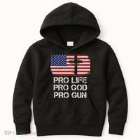 Pro Life Pro God Pro Gun Conservative Kids Hoodie thumb 0