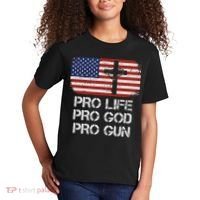 Pro Life Pro God Pro Gun Conservative Kids T-Shirt thumb 2