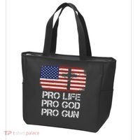 Pro Life Pro God Pro Gun Conservative Tote Bag thumb 3