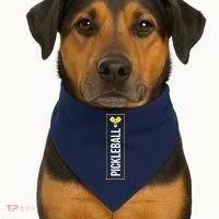 Pickleball Lovers USA-Made Doggie Bandana thumb 1