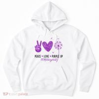 Peace Love Purple Up Military Child Hoodie thumb 0