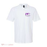 Peace Love Purple Up Military Child Polo thumb 0