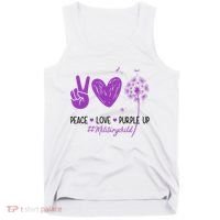 Peace Love Purple Up Military Child Tank Top thumb 0