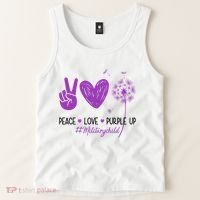 Peace Love Purple Up Military Child Tank Top thumb 2