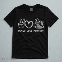 Peace Love Pottery Pottery Lover Ceramics Artist T-Shirt thumb 5