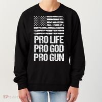 Pro Life Pro God Pro Gun Christian Conservative Women's Sweatshirt thumb 0