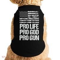 Pro Life Pro God Pro Gun Christian Conservative Doggie Tank thumb 0