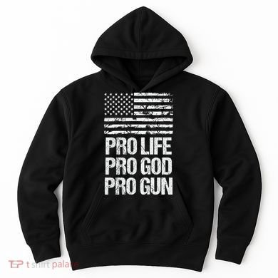 Pro Life Pro God Pro Gun Christian Conservative Hoodie