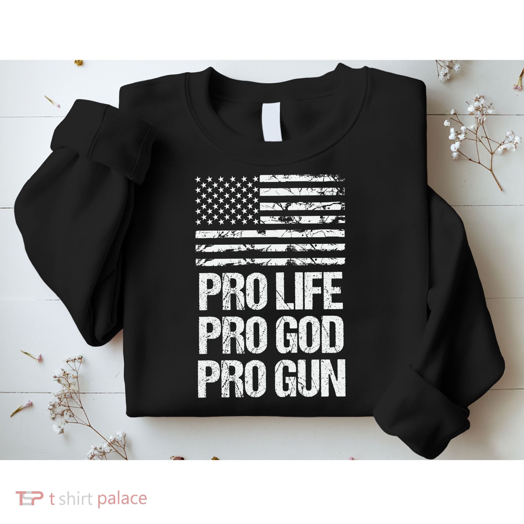 Pro Life Pro God Pro Gun Christian Conservative Sweatshirt