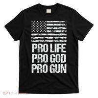 Pro Life Pro God Pro Gun Christian Conservative T-Shirt thumb 0