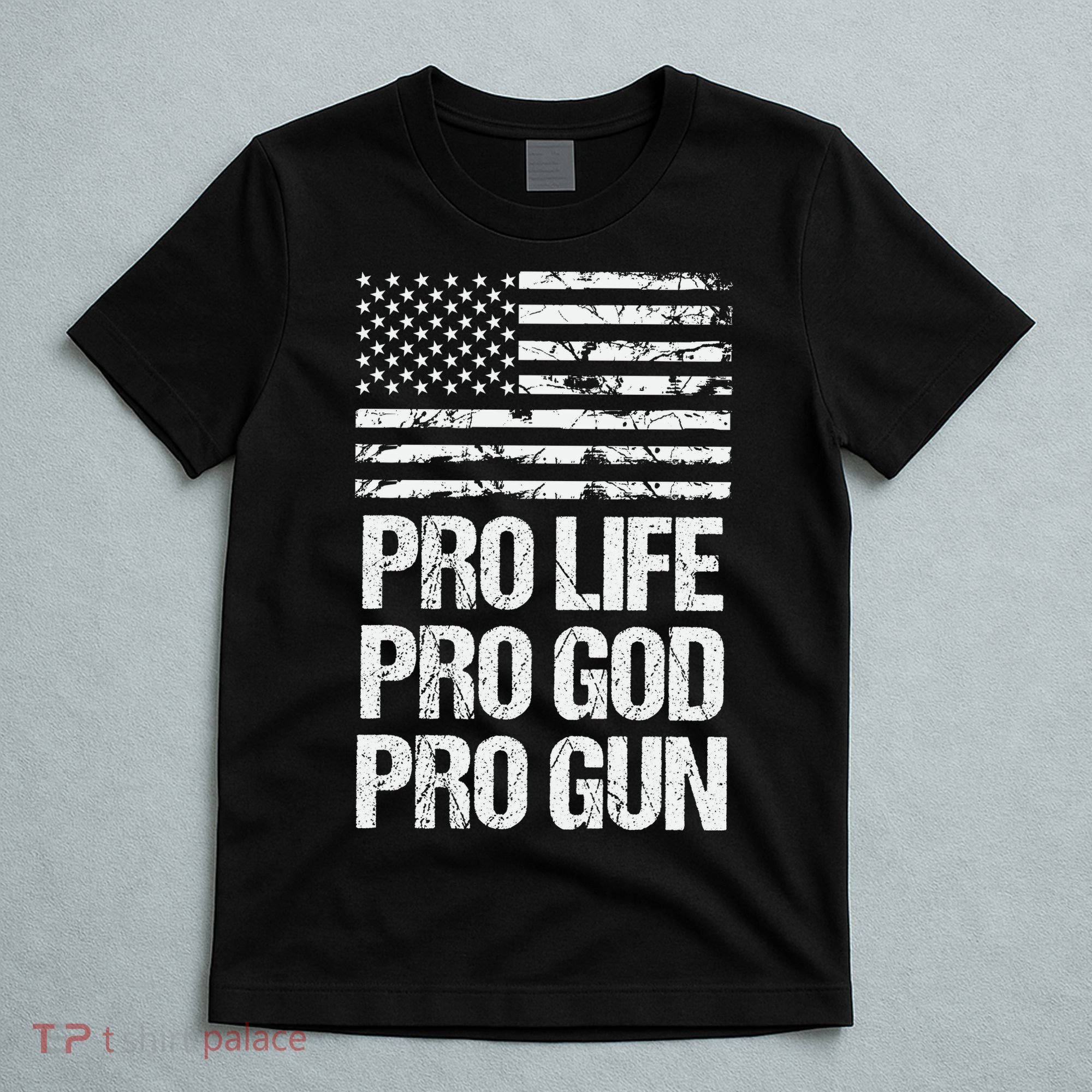 Pro Life Pro God Pro Gun Christian Conservative T-Shirt