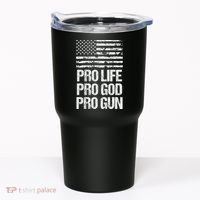 Pro Life Pro God Pro Gun Christian Conservative Tumbler thumb 0