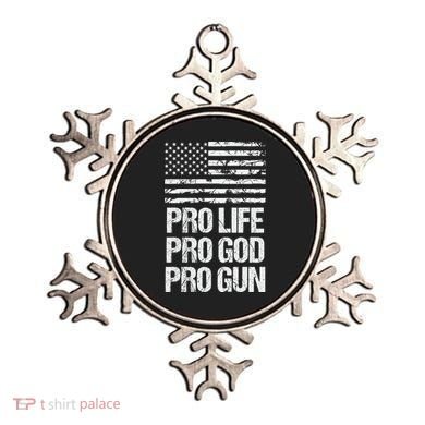 Pro Life Pro God Pro Gun Christian Conservative Ornament
