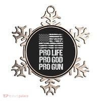 Pro Life Pro God Pro Gun Christian Conservative Ornament thumb 0