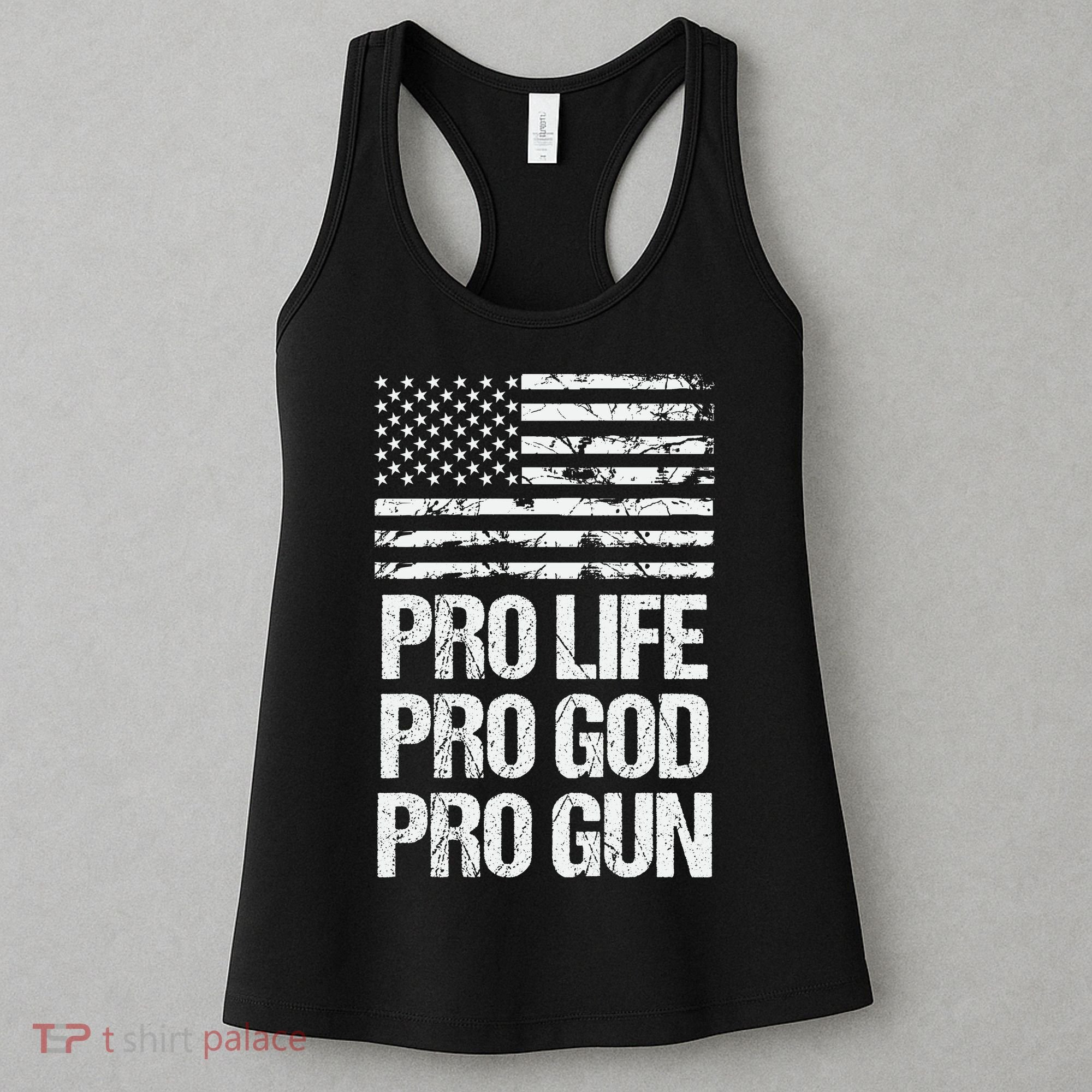 Pro Life Pro God Pro Gun Christian Conservative Women's Tank Top