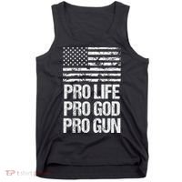 Pro Life Pro God Pro Gun Christian Conservative Tank Top thumb 0