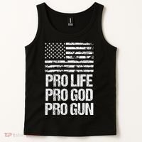 Pro Life Pro God Pro Gun Christian Conservative Tank Top thumb 2