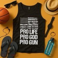 Pro Life Pro God Pro Gun Christian Conservative Tank Top thumb 4